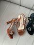 Rhinestone Decor Open Toe Buckle Straps